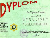 Dyplom Wynalazcy Wojska Polskiego
