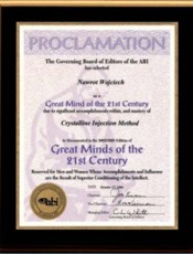 Dyplom "Great Mind of the 21st Century"